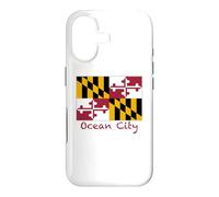 Carcasa para iPhone 17 Recuerdo de la Bandera de Maryland de Ocean City