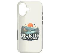 Carcasa para iPhone 17 Recuerdo Retro de Macedonia del Norte Paisaje Vintage