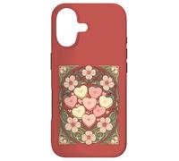 Carcasa para iPhone 17 Recuerdos en Forma de corazón y Flores Art Nouveau
