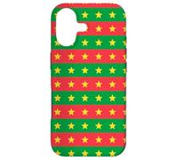 Carcasa para iPhone 17 Red Green Yellow Star Burkina Faso Flag Pattern