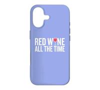 Carcasa para iPhone 17 Red Wine All The Time Fun Drinking Slogan