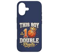 Carcasa para iPhone 17 Regalo de Baloncesto de 10 cumpleaños de This Boy is 10 con Doble dígito