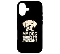 Carcasa para iPhone 17 Regalo Divertido para un Amante de Las Mascotas con la Frase «Mi Perro Piensa Que Soy yo»