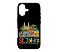 Carcasa para iPhone 17 Regalo histórico de Viaje de St Johns Antigua y Barbuda Dibujado a Mano