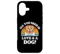 Carcasa para iPhone 17 Regalo para Amantes de los Perros, Todo lo Que Necesitas es Amor y un Perro Lindo
