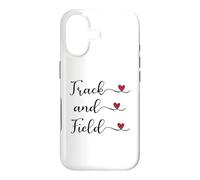 Carcasa para iPhone 17 Regalo tipográfico manuscrito con corazón de Pista y Campo