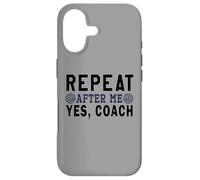 Carcasa para iPhone 17 Regalos de Entrenador, Repetir después de mí sí Entrenador, Entrenador de Voleibol