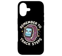 Carcasa para iPhone 17 Reloj Inteligente Remember to Track Steps Lindo