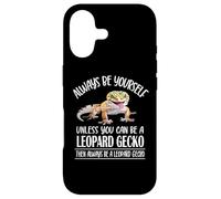 Carcasa para iPhone 17 Reptile Happy Boys Girls Be Yourself Leopard Gecko Lover