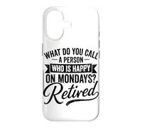Carcasa para iPhone 17 Retirado Feliz los Lunes cotización de jubilación