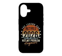 Carcasa para iPhone 17 Retired 2026 Not My Problem Anymore Retirement Gifts for Men