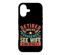 Carcasa para iPhone 17 Retired Under New Management See Wife For Details