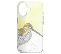 Carcasa para iPhone 17 Retrato de pájaro de Acuarela Snipe de Wilson