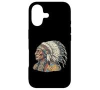 Carcasa para iPhone 17 Retrato del Jefe Nativo Americano Guerrero indígena Vintage