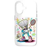Carcasa para iPhone 17 Retro Arcade Badminton Volante