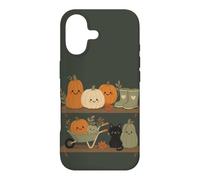 Carcasa para iPhone 17 Retro Autumn Harvest Shelf Doodle Personajes Vibe