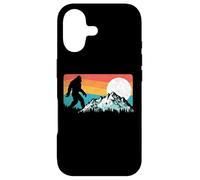 Carcasa para iPhone 17 Retro Bigfoot Silhouette Rocky Mountains 80s Graphic