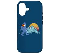 Carcasa para iPhone 17 Retro Bigfoot Sun & Mountain State Flag of Colorado Graphic