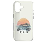 Carcasa para iPhone 17 Retro Croacia Paisaje Vintage Souvenir