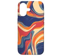 Carcasa para iPhone 17 Retro Groovy de los 70 y 60, Estampado Hippie y Estampado de los 80