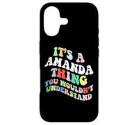 Carcasa para iPhone 17 Retro Groovy es una Cosa de Amanda Que no entenderías