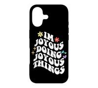 Carcasa para iPhone 17 Retro Groovy Im Joyous Doing Joyous Things Funny Mother