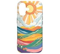 Carcasa para iPhone 17 Retro Hippie & Groovy Patrón y Paisaje Amanecer