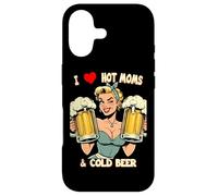 Carcasa para iPhone 17 Retro I Love Hot Moms y Cold Beer