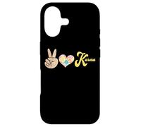Carcasa para iPhone 17 Retro Leopardo Paz Corazón Karma Boho Espiritual