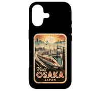 Carcasa para iPhone 17 Retro Osaka Japón Tren Viaje Vintage Recuerdo Japonés