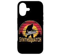 Carcasa para iPhone 17 Retro Synthsquatch Música Sintetizador Amante Atardecer Vintage