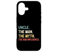 Carcasa para iPhone 17 Retro Vintage Uncle The Man The Myth The Bad Influence