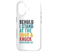 Carcasa para iPhone 17 Revelation 3:20 I Stand at The Door and Knock - Jesus Quote