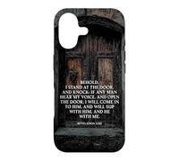 Carcasa para iPhone 17 Revelation 3:20 I Stand at The Door and Knock - Jesus Quote