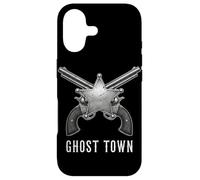 Carcasa para iPhone 17 Revólveres Ghost Town Western Vintage Cowboy Outlaw