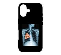 Carcasa para iPhone 17 Rib Cage X-Ray Pizza Slice Funny Food Humor Anatomía