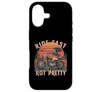 Carcasa para iPhone 17 Ride Fast Rot Bastante Esqueleto Chica Biker Western