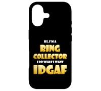 Carcasa para iPhone 17 Ring Collector Idgaf Vintage Rare Jewelry Gold Wedding Rings