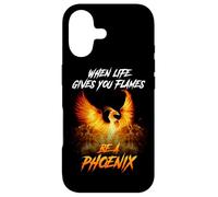 Carcasa para iPhone 17 Rising Phoenix Flames Fire Bird Renacimiento Mítico Amante Regalo