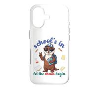 Carcasa para iPhone 17 River Otter Regreso a la Escuela Vibra Escuelas En Que Comience el Caos