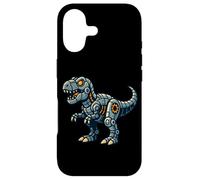 Carcasa para iPhone 17 Robótica T Rex Cartoon Dinosaur Tech Style