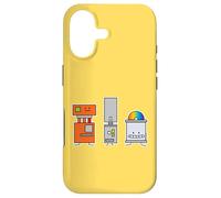 Carcasa para iPhone 17 Robots Amigos Felices DVD Tech Hardware electrónico