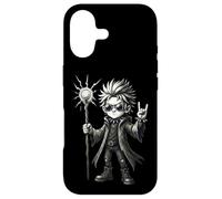 Carcasa para iPhone 17 Rock Music Goth Punk Mago Kid Magic Funny Design