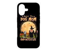 Carcasa para iPhone 17 Rocking The Dog Mom and Witch Life Cavalier Halloween