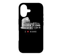 Carcasa para iPhone 17 Roma Coliseo Vintage Skyline Italia Abanico I Love Rome