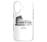 Carcasa para iPhone 17 Roma Coliseo Vintage Skyline Italia Abanico I Love Rome