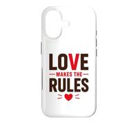 Carcasa para iPhone 17 Romantic Couple Quote Valentine's Day Love Makes The Rules