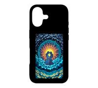 Carcasa para iPhone 17 Romántico Pareja Sol Luna Amor Celestial Unión Estrel