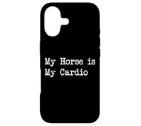 Carcasa para iPhone 17 Ropa Ecuestre Divertida My Horse is My Cardio