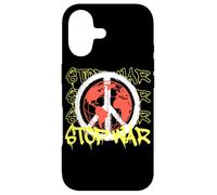 Carcasa para iPhone 17 Ropa Urbana con Estampado de Stop War Peace Sign